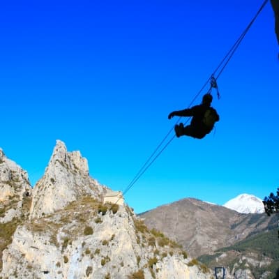 Cerro Frias en tyrolienne